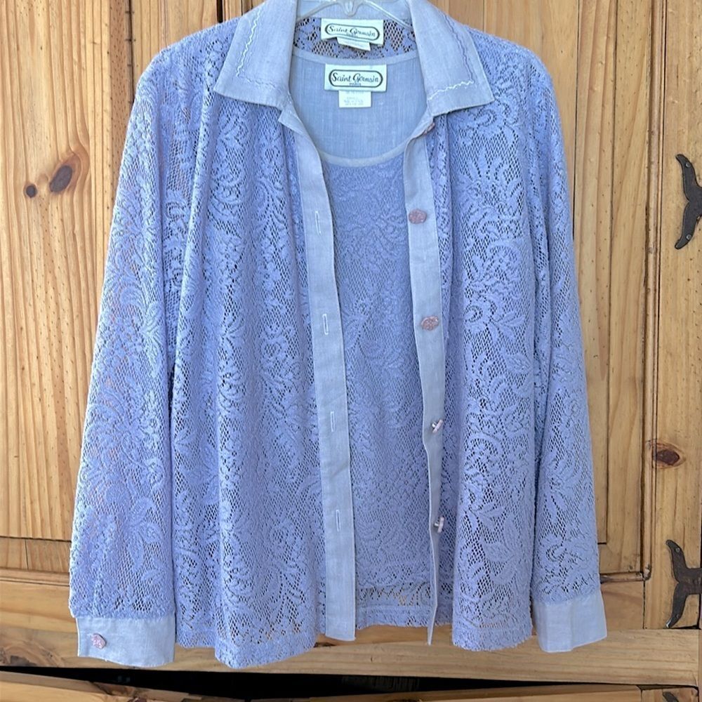 Vintage Saint Germain 2 Piece Top and Shell
